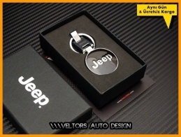 Jeep Logo Amblem Özel Krom Anahtarlık