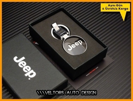 Jeep Logo Amblem Özel Krom Anahtarlık