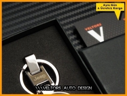 Jeep Logo Amblem Özel Krom Anahtarlık