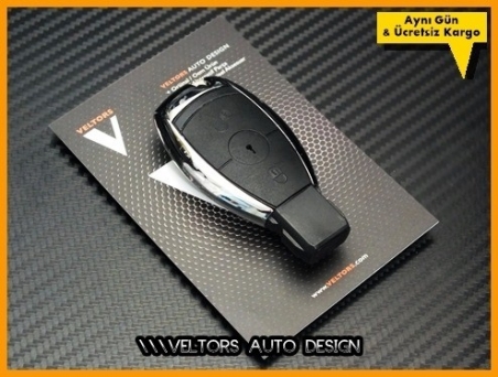 Mercedes Carlsson Logo Amblem Gerçek Deri Anahtarlık
