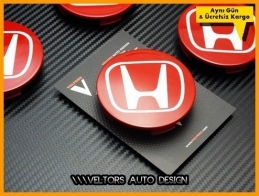 Honda Kırmızı Jant Göbeği Göbek Kapak Seti Honda Kırmızı Jant Göbeği Göbek Kapak Seti