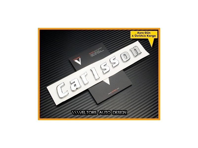 Mercedes Carlsson Bagaj Yazı Logo Amblem
