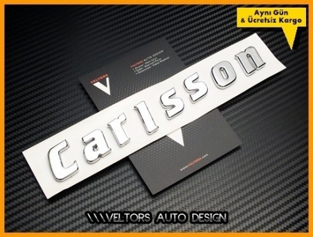 Mercedes Carlsson Bagaj Yazı Logo Amblem
