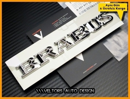 Mercedes Yeni Nesil Brabus Bagaj Yazı Logo Amblem