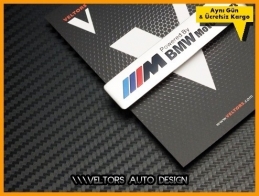 BMW M Motorsport Torpido Kokpit Plaket Logo Amblem