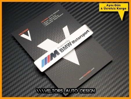 BMW M Motorsport Torpido Kokpit Plaket Logo Amblem