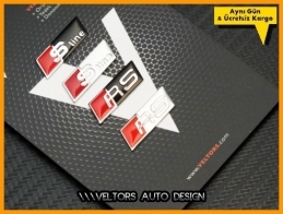 Audi S Line Direksiyon Logo Amblem