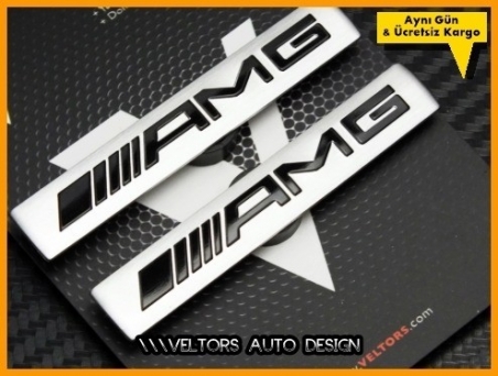 Mercedes AMG Koltuk Döşeme Logo Amblem Seti