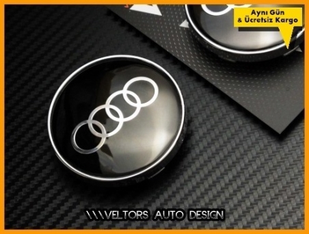Audi Logo Amblem Jant Göbeği Göbek Kapak Seti