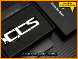 Mercedes CLS Class Serisi Logo Amblem Özel Krom CLS Anahtarlık