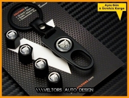 Jaguar Logo Amblem Anahtarlık Sibop Kapak Seti