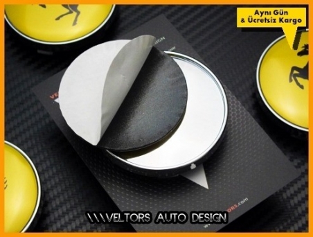 Ferrari Logo Amblem Jant Göbek Kapak Seti