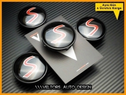 Mini Cooper S Logo Amblem Jant Göbeği Göbek Kapak Seti