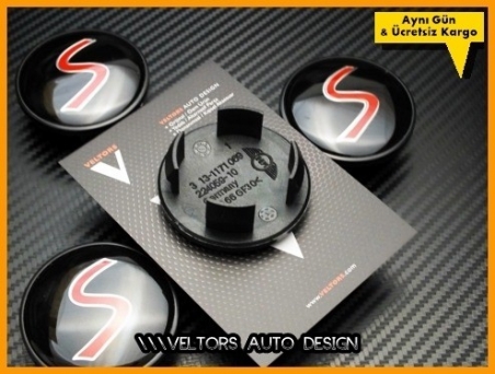 Mini Cooper S Logo Amblem Jant Göbeği Göbek Kapak Seti
