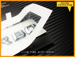 Mercedes V12 Biturbo Yan Logo Amblem Seti