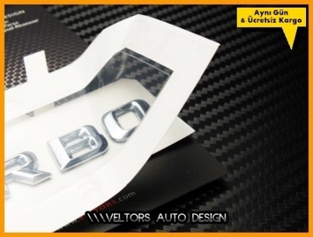 Mercedes V12 Biturbo Yan Logo Amblem Seti