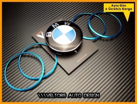 BMW Jant Göbeği Göbek Kapak Çerçeve Seti