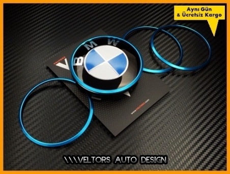 BMW Jant Göbeği Göbek Kapak Çerçeve Seti