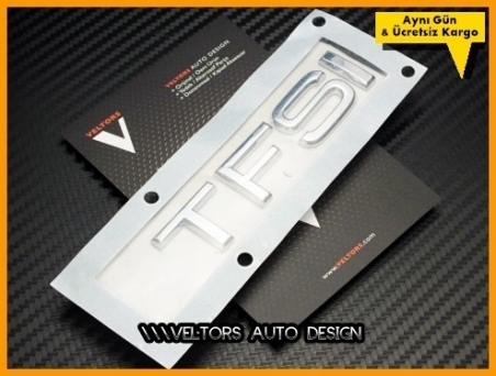 Audi Orjinal TFSI / FSI Bagaj Yazı Logo Amblem