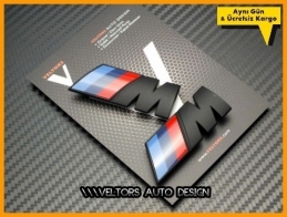 BMW Yan Çamurluk M logo Amblem Seti