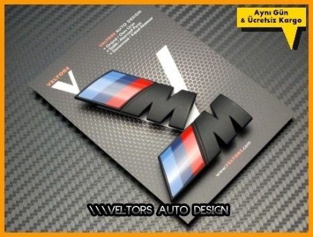 BMW Yan Çamurluk M logo Amblem Seti
