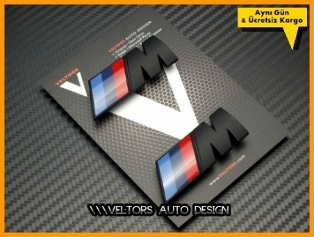BMW Yan Çamurluk M logo Amblem Seti