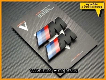 BMW Yan Çamurluk M logo Amblem Seti