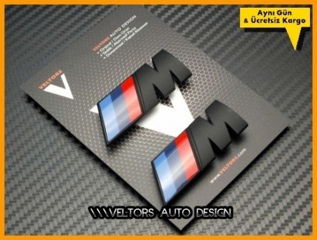 BMW Yan Çamurluk M logo Amblem Seti