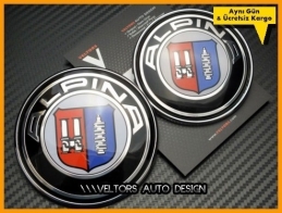 BMW Alpina Ön Kaput Arka Bagaj Logo Amblem Seti BMW Alpina Ön Kaput Arka Bagaj Logo Amblem Seti