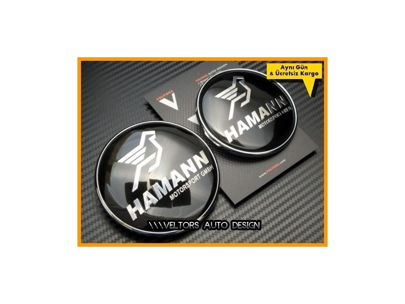 BMW Hamann Ön Kaput Arka Bagaj Logo Amblem Seti BMW Hamann Ön Kaput Arka Bagaj Logo Amblem Seti
