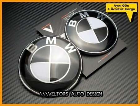 BMW Ön Kaput Arka Bagaj Logo Amblem Seti