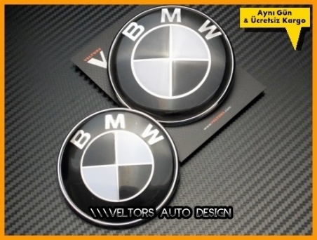BMW Ön Kaput Arka Bagaj Logo Amblem Seti