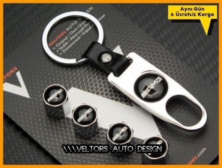 Mercedes AMG Logo Amblem Anahtarlık Sibop Kapak Seti