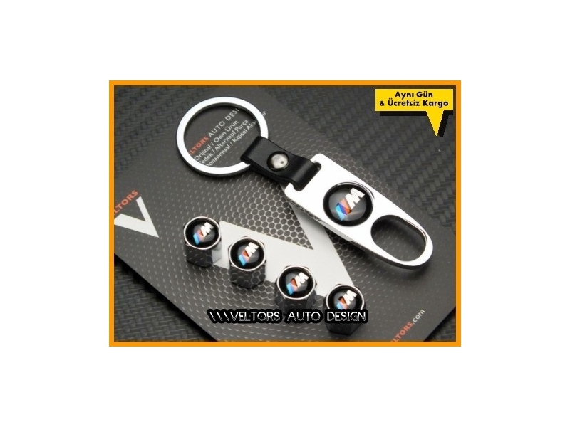BMW M Logo Amblem Anahtarlık Sibop Kapak Seti