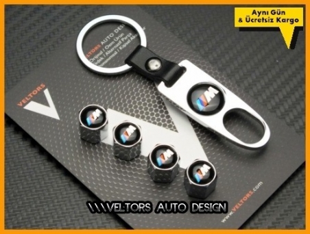 BMW M Logo Amblem Anahtarlık Sibop Kapak Seti