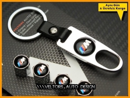 BMW M Logo Amblem Anahtarlık Sibop Kapak Seti