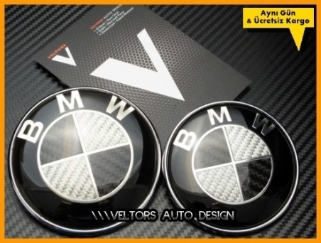 BMW Carbon Ön Kaput Bagaj BMW Logo Amblem Seti