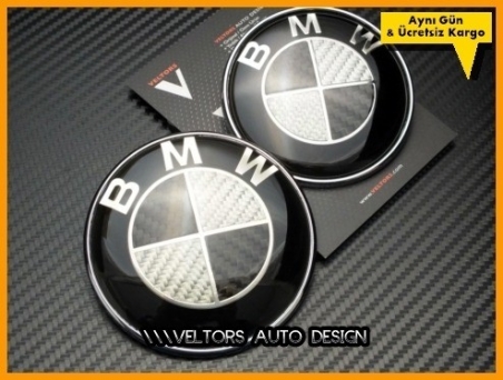 BMW Carbon Ön Kaput Bagaj BMW Logo Amblem Seti
