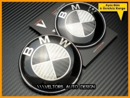 BMW Carbon Ön Kaput Bagaj BMW Logo Amblem Seti BMW Carbon Ön Kaput Bagaj BMW Logo Amblem Seti