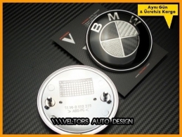 BMW Carbon Ön Kaput Bagaj BMW Logo Amblem Seti BMW Carbon Ön Kaput Bagaj BMW Logo Amblem Seti