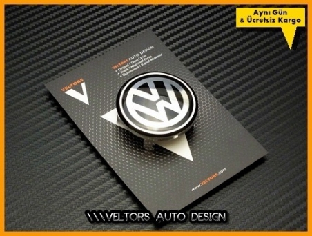 VW Black / Siyah Direksiyon VW Logo Amblem