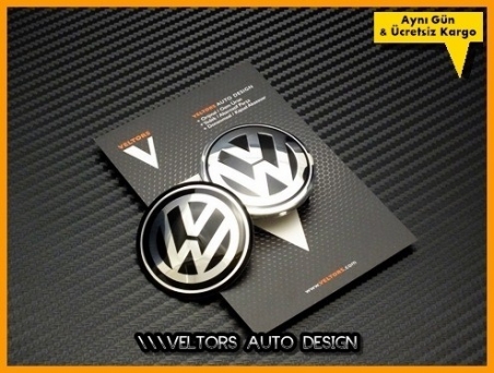 VW Black / Siyah Direksiyon VW Logo Amblem