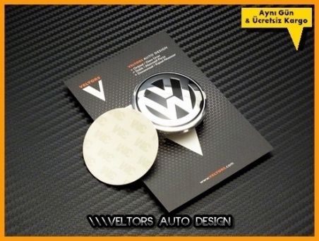 VW Black / Siyah Direksiyon VW Logo Amblem