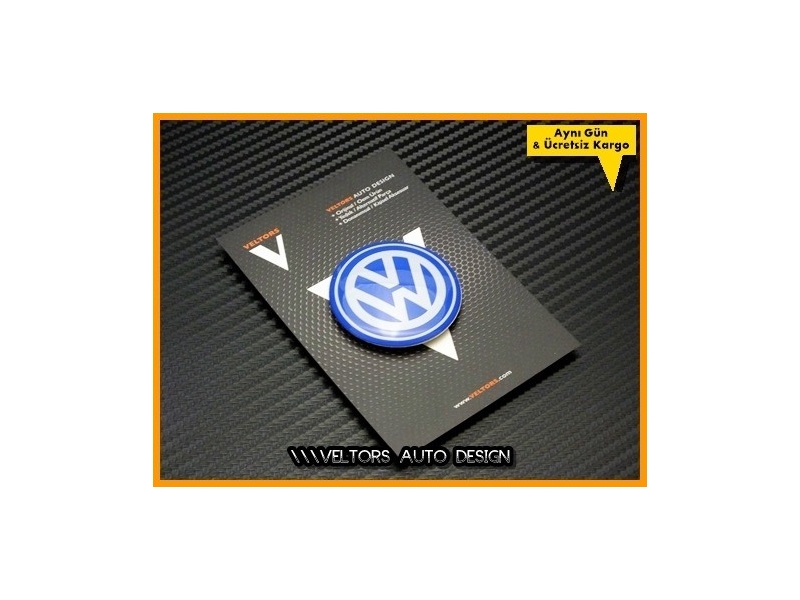 VW Blue / Mavi Direksiyon VW Logo Amblem
