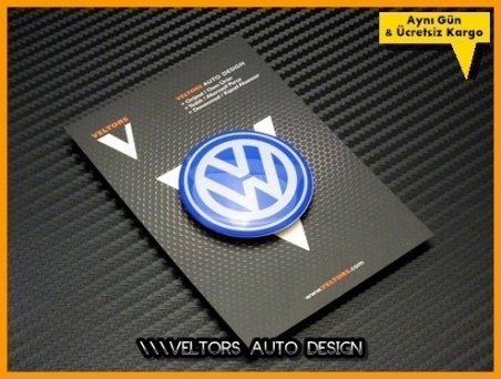 VW Blue / Mavi Direksiyon VW Logo Amblem