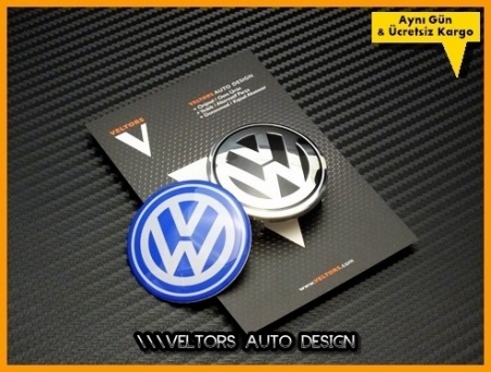 VW Blue / Mavi Direksiyon VW Logo Amblem