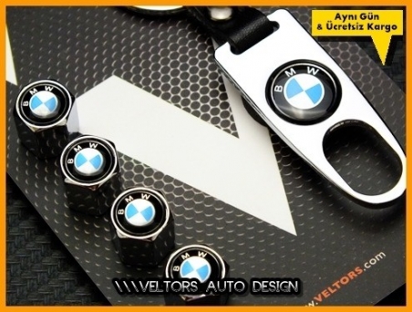 BMW Logo Amblem Anahtarlık Sibop Kapak Seti