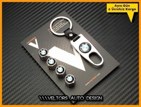 BMW Logo Amblem Anahtarlık Sibop Kapak Seti