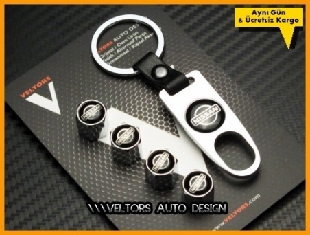 Nissan Logo Amblem Anahtarlık Sibop Kapak Seti