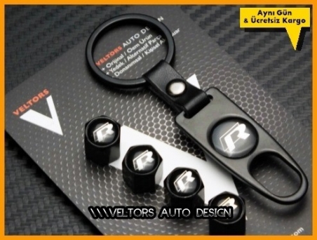 VW R line R Logo Amblem Anahtarlık Sibop Kapak Seti